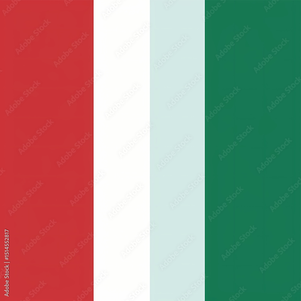 Fototapeta premium Vibrant Color Palette Red, White, Light Blue, and Emerald Green - Perfect for Festive Designs and Branding