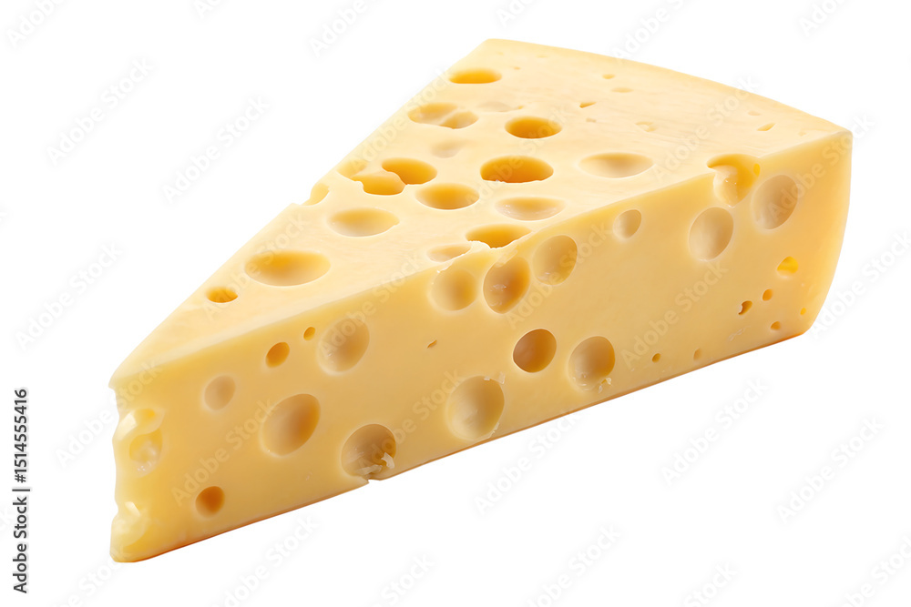 Delicious Swiss Cheese Wedge A High-Resolution Food Photograph Delicious Swiss Cheese Wedge A High-Resolution Food Photograph