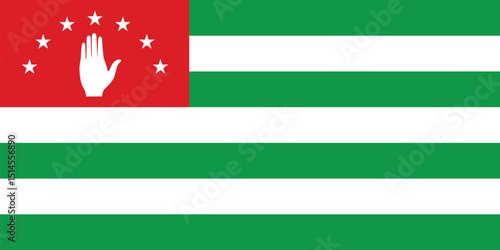 National flag of Abkhazia vector