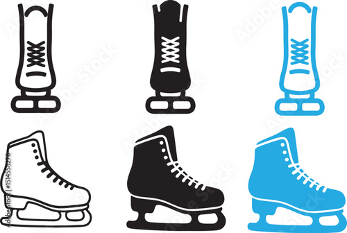 Ice skate icon. sign for mobile concept , web design. vector illustration