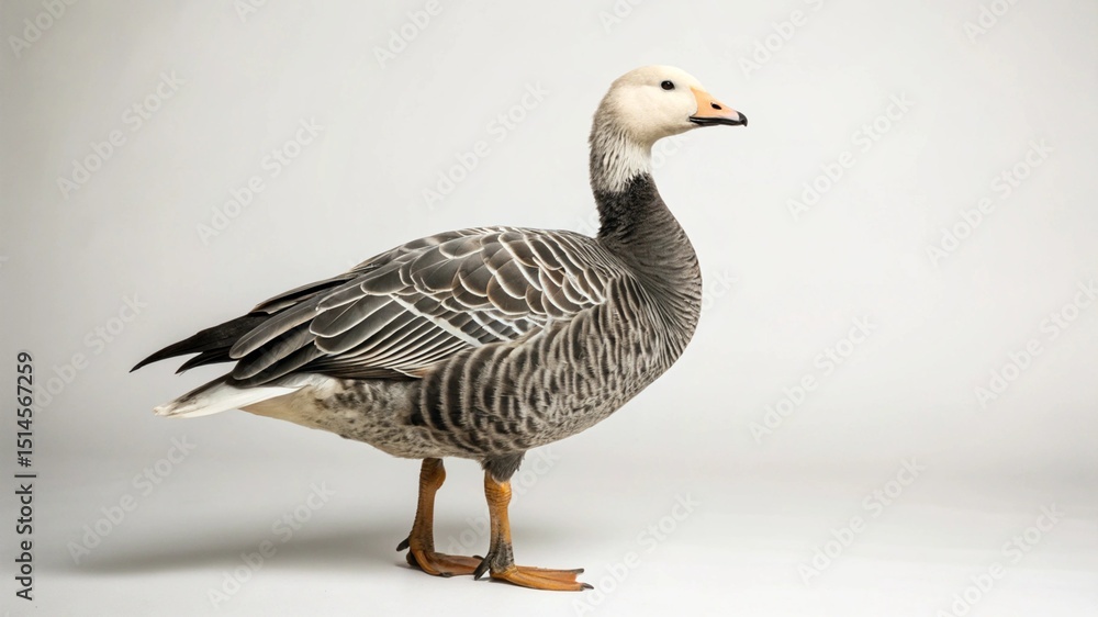 Emperor Goose on studio background