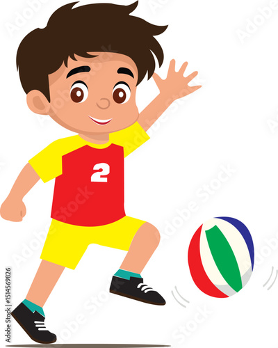 boy hit a ball