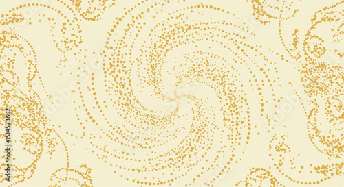 Swirling abstract pattern in golden tones on a light background  
