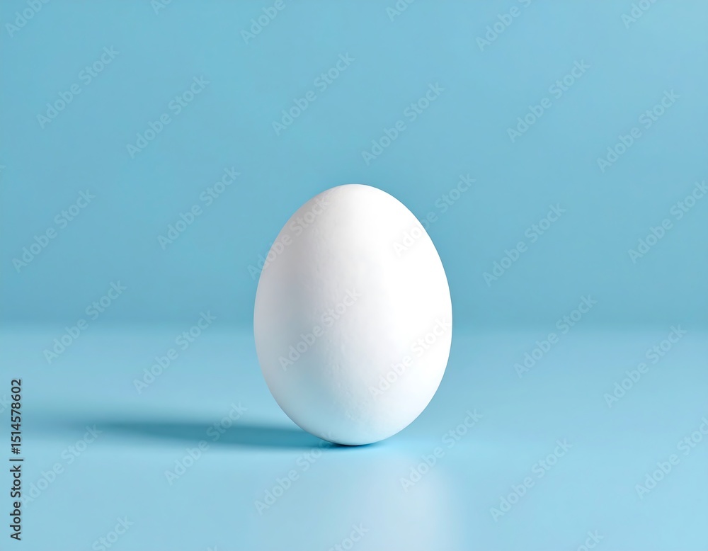 Single egg against a solid background Single egg against a solid background