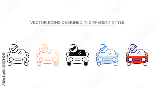 Cars Option icon design with white background stock illustration