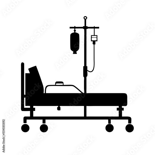 vector illustration of a silhouette of a chair