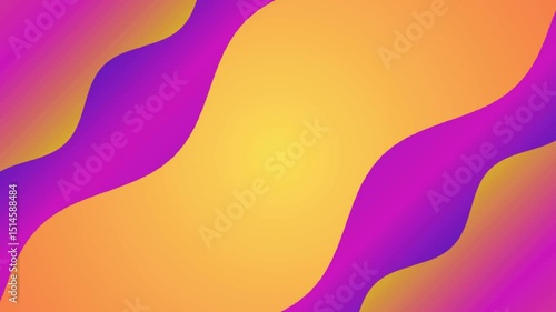 Vibrant abstract background with wavy fluid shapes in purple and orange gradients, creating a modern, dynamic, and energetic design. Perfect for digital art and presentations.