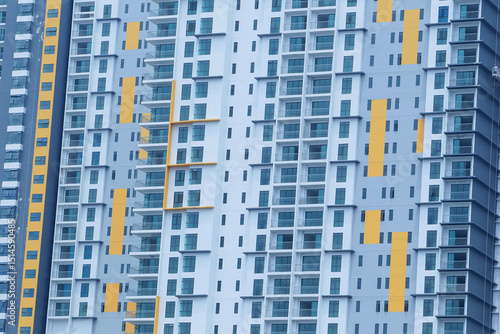 Elemen binaan bangunan, tingkap moden, dinding dan balkoni