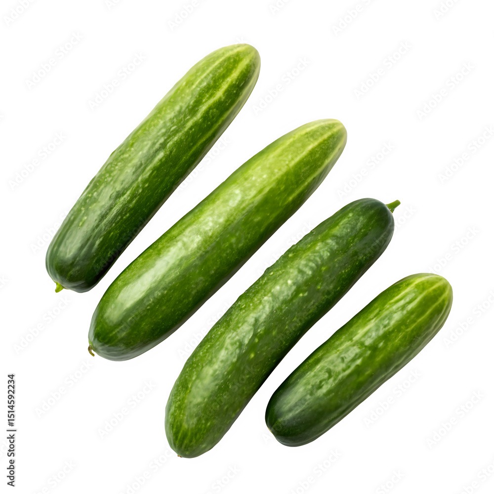cucumbers isolated on transparent background Generative Ai.
cucumbers isolated on transparent background Generative Ai.