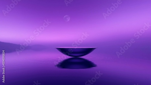 crystal ball in water