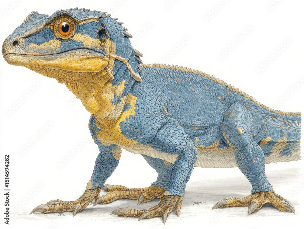 Obraz premium Artistic depiction of the prehistoric dinosaur Aucasaurus