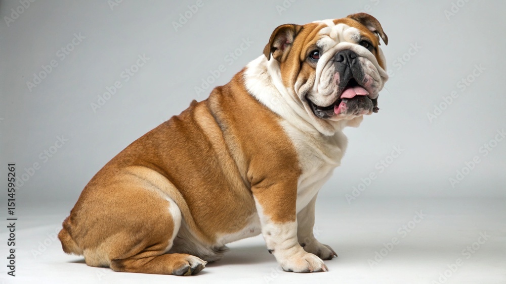 Obraz premium English Bulldog on studio background