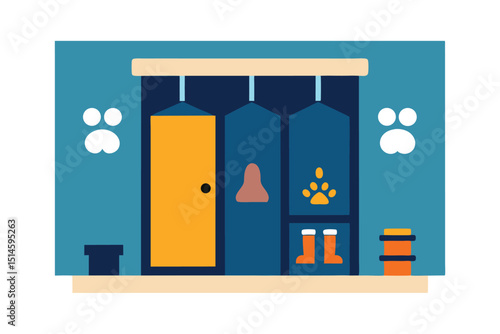 shop window vector illustration