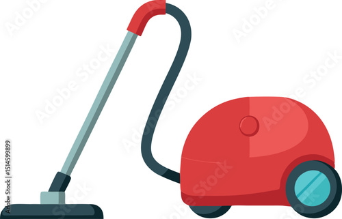 Sleek Vacuum Cleaner Silhouette Icon for Cleaning Concept