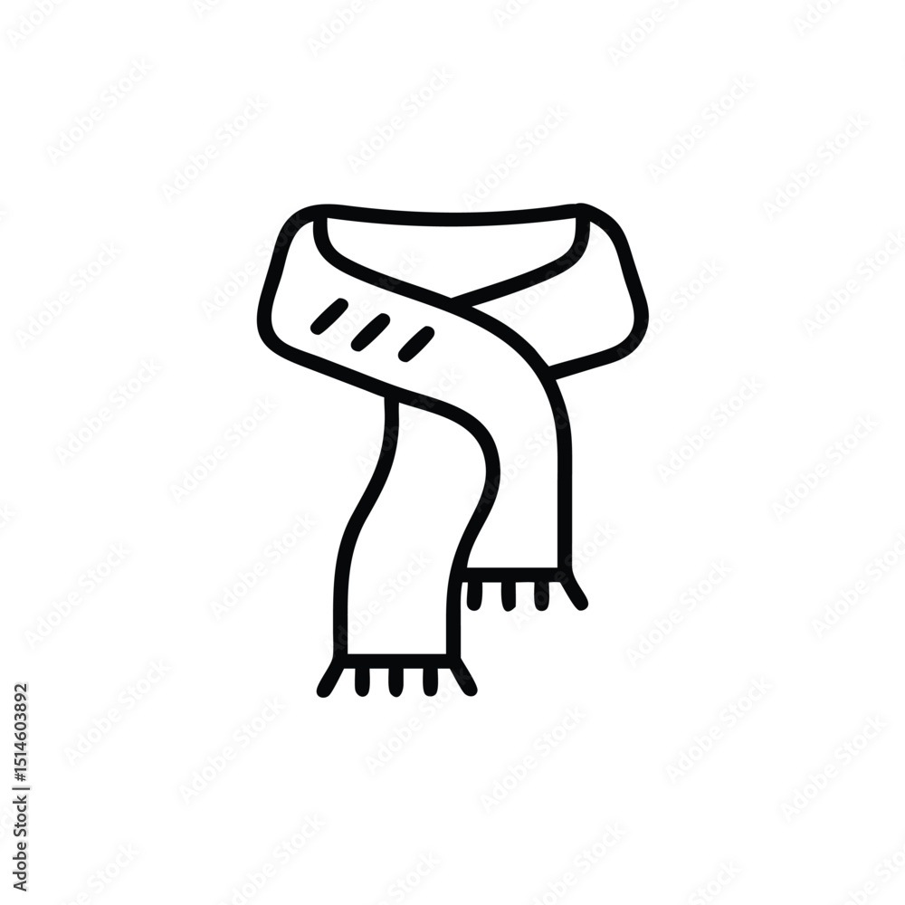 Scarf line art vector
Scarf line art vector