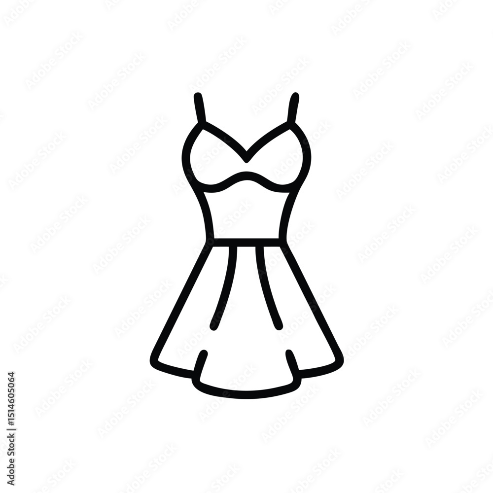 Swimsuit line art vector Swimsuit line art vector