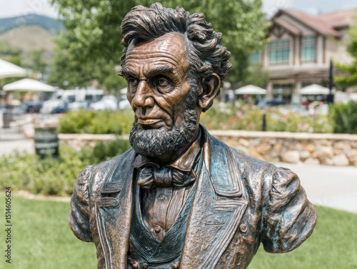 Portrait or symbolic statue...