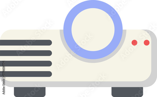 Video Projector Flat Icon