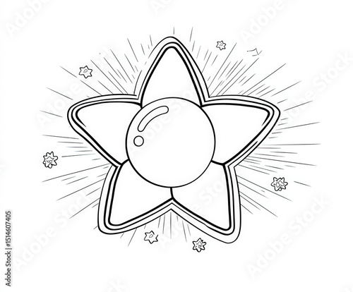 A star shining brightly , c...