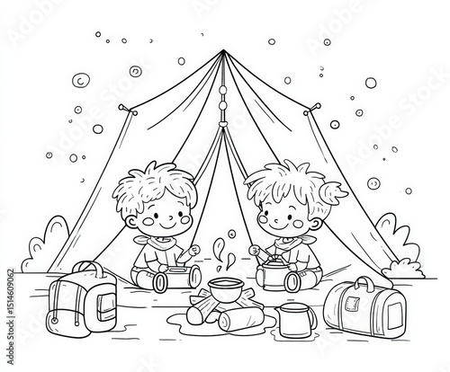 Children playing with a toy...