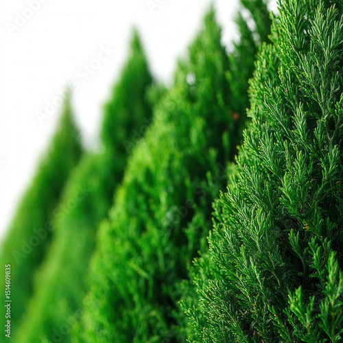 green bush isolated