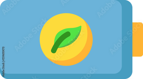 Eco Battery Flat Icon