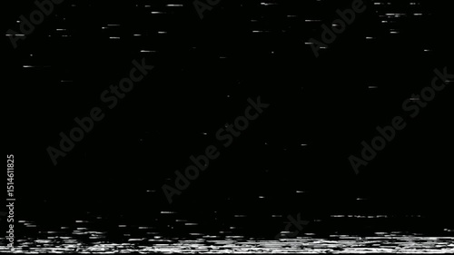 Glitched Ending to an Old Analog VHS Videotape Seamless 4K Video Background Overlay Effect Loop