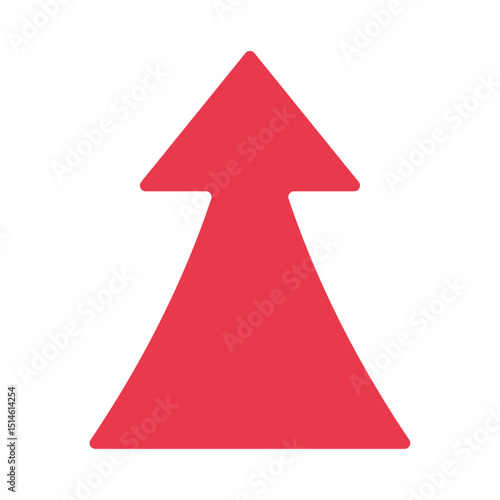 上向き矢印のベクターイラスト：上昇・進捗 - Upward Arrow Vector Illustration: Rise and Progress