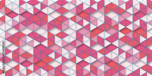 Wall of colored concrete prisms as wallpaper or background.   abstract geometric background creating stunning visual design