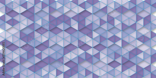 Wall of colored concrete prisms as wallpaper or background.   abstract geometric background creating stunning visual design
