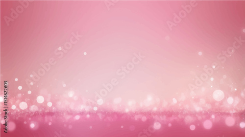 Bright pink holiday wallpaper with sparkling heart pattern design