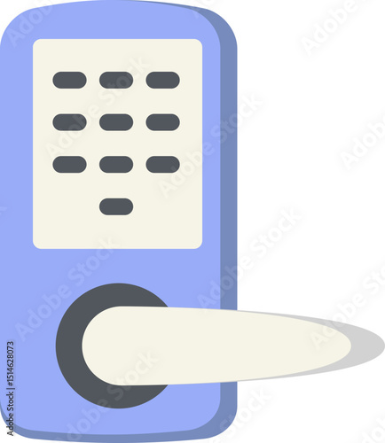 Door Lock Flat Icon