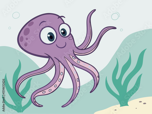 vector octopus character