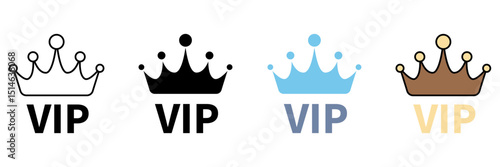 VIP concept line icon. Simple element illustration.