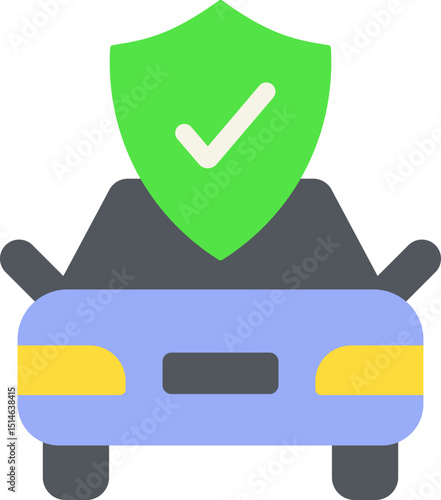 Car Insurance Flat Icon
