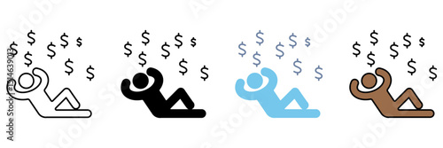 AFFLUENCE concept line icon. Simple element illustration.