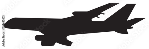 Airplane icon set vector on white background