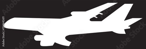 Airplane icon set vector on white background