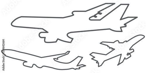 Plane icon set. Flight transport symbol. Airplane icon. Travel flat illustration. Travel symbol. PNG image