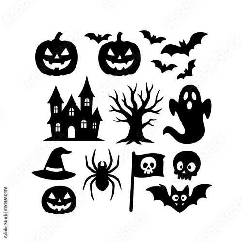 halloween pumpkin set