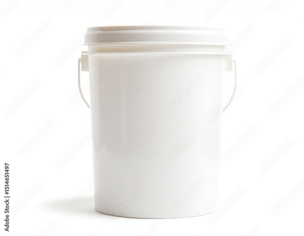White Plastic Bucket, Container, Storage, and Home Organization White Plastic Bucket, Container, Storage, and Home Organization