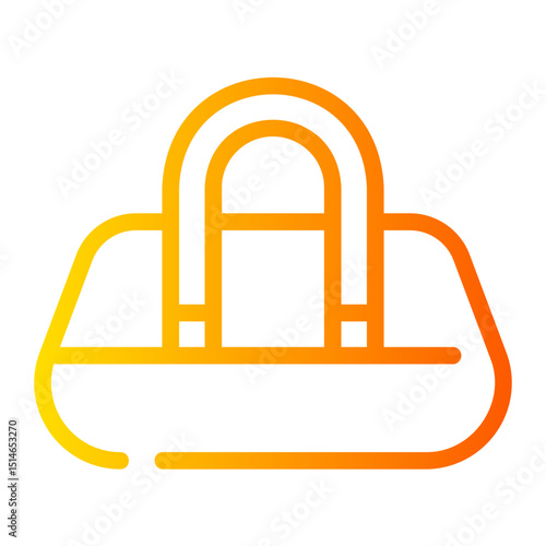 duffle bag gradient icon