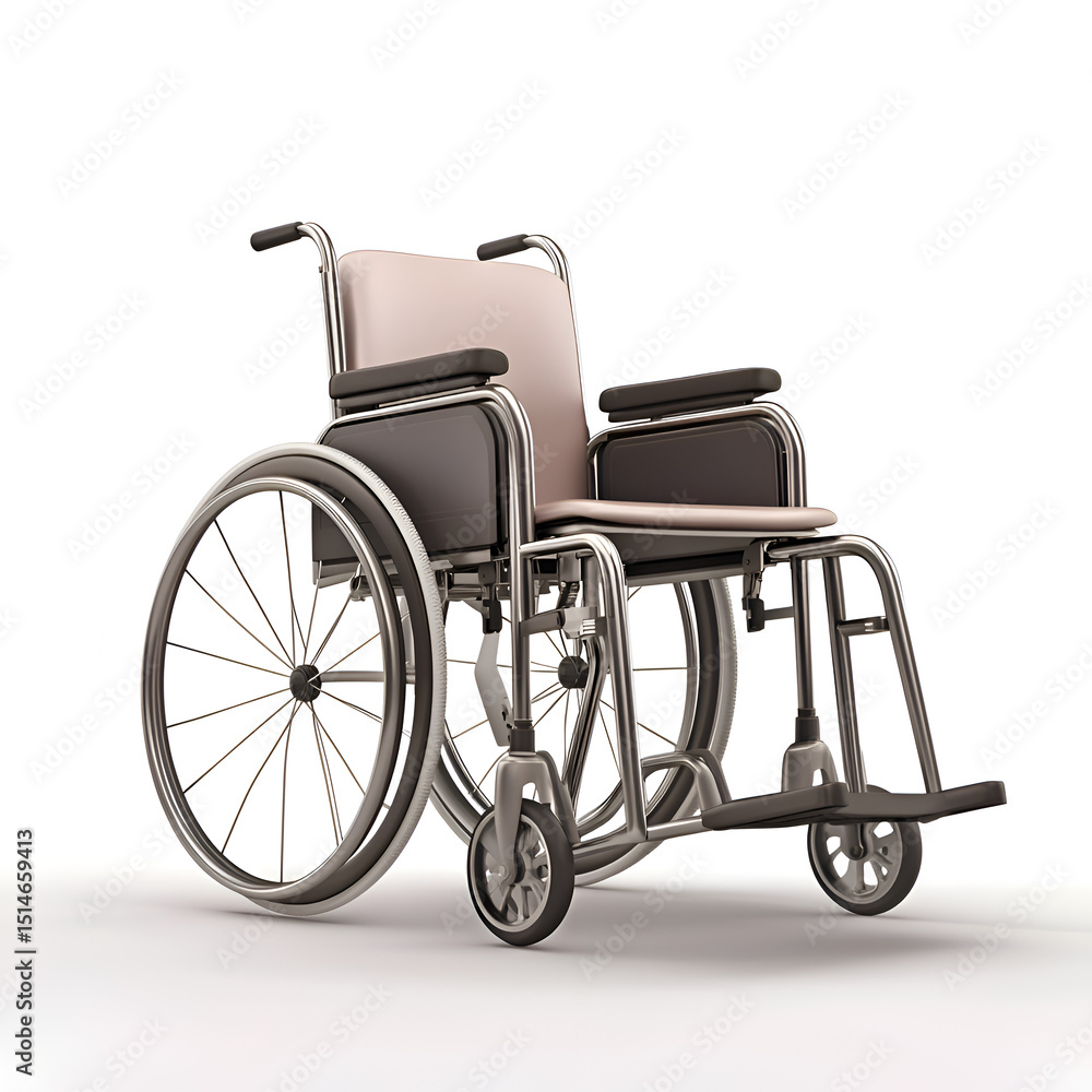 Fototapeta premium wheelchair ,isolated on transparent white background