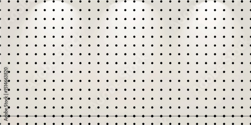 Metal Pegboard Wall – Industrial Tool Storage Background with Light Spots