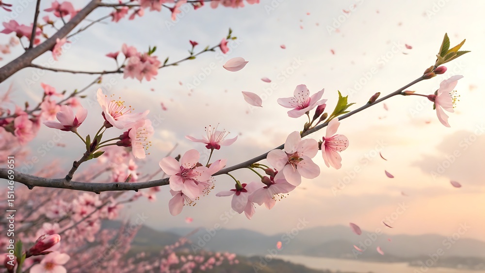 Obraz premium pink cherry blossom