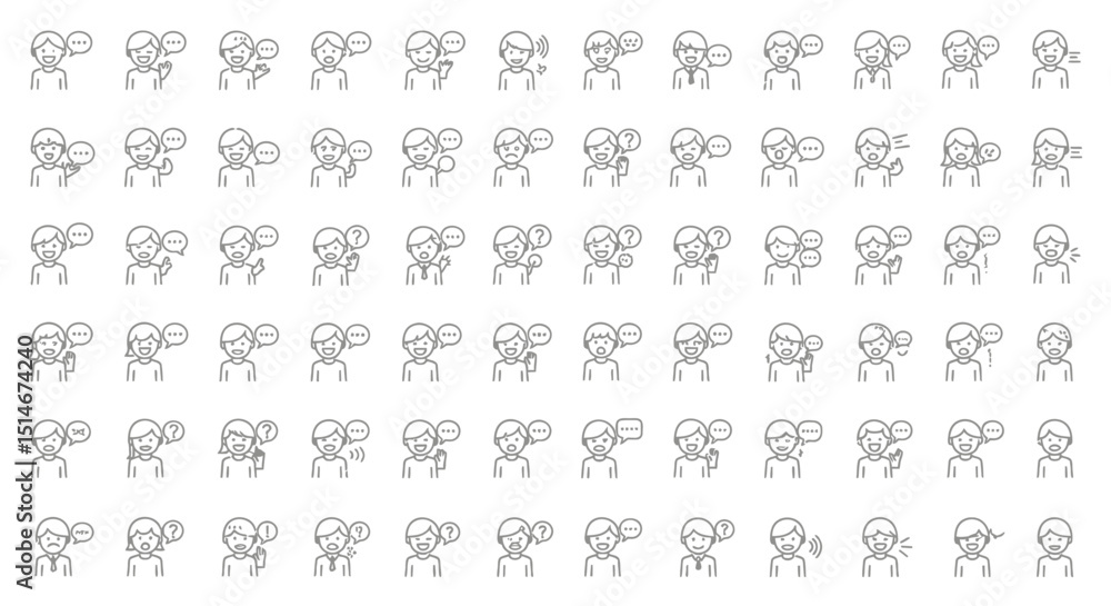 Collection of Simple Stick Figure Illustrations Diverse Poses and Expressions Collection of Simple Stick Figure Illustrations Diverse Poses and Expressions