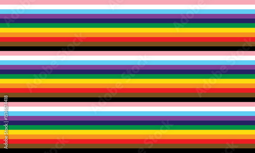 LGBTQ rainbow color strip, symbol of equality, love is love 