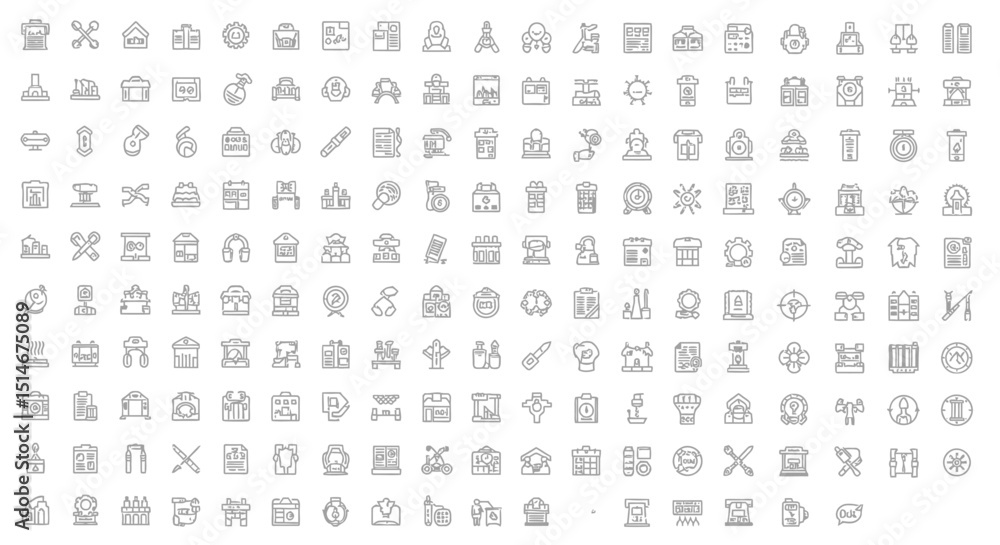 Extensive Collection of Line Icons Versatile Vector Graphics for Design Projects Extensive Collection of Line Icons Versatile Vector Graphics for Design Projects
