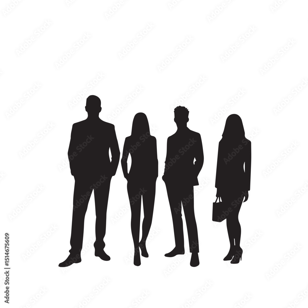 Business people, set of vector silhouettes and silhouettes of men
Business people, set of vector silhouettes and silhouettes of men