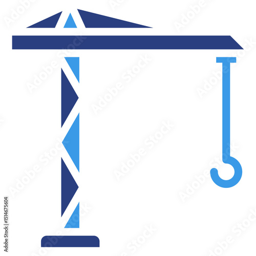 Lifting Crane  Icon Element For Design